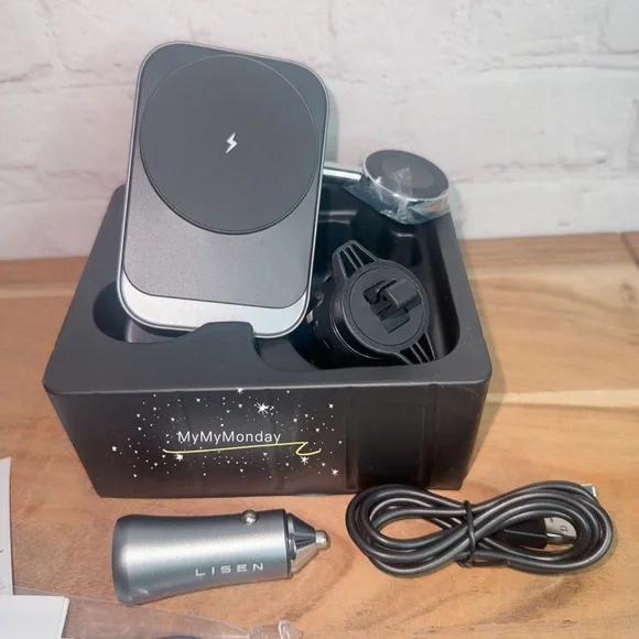 2 in 1 for 18W MagSafe Car Mount Charger - Picture 4 of 10